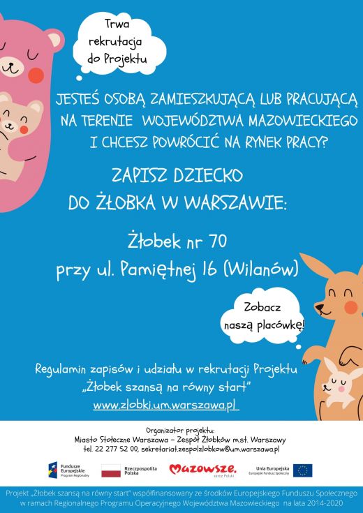 Żłobek szansą na równy start plakat 2-1