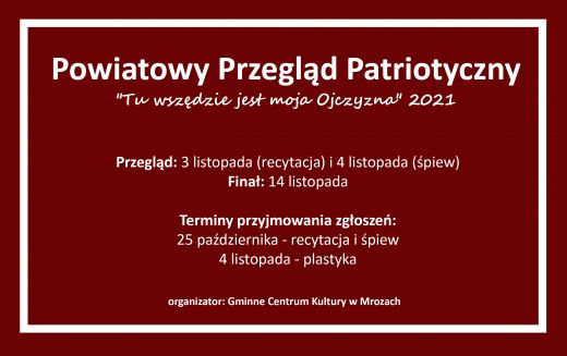 Powiatowy Przegląd Patriotyczny 2021