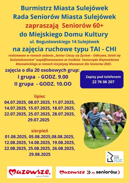 plakat TAI -CHI