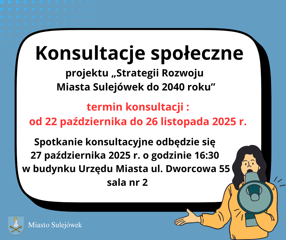 Konsultacje społeczne projektu Strategii Rozwoju Miasta Sulejówek do 2040 roku