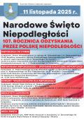 Uroczyste obchody Narodowego Święta Niepodległości 11 listopada 2025 r.