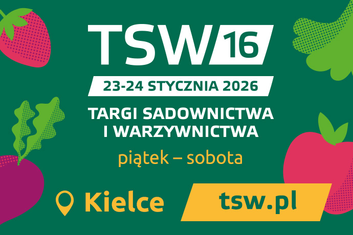 Zaproszenie na 16. edycję Targów Sadownictwa i Warzywnictwa TSW 2026