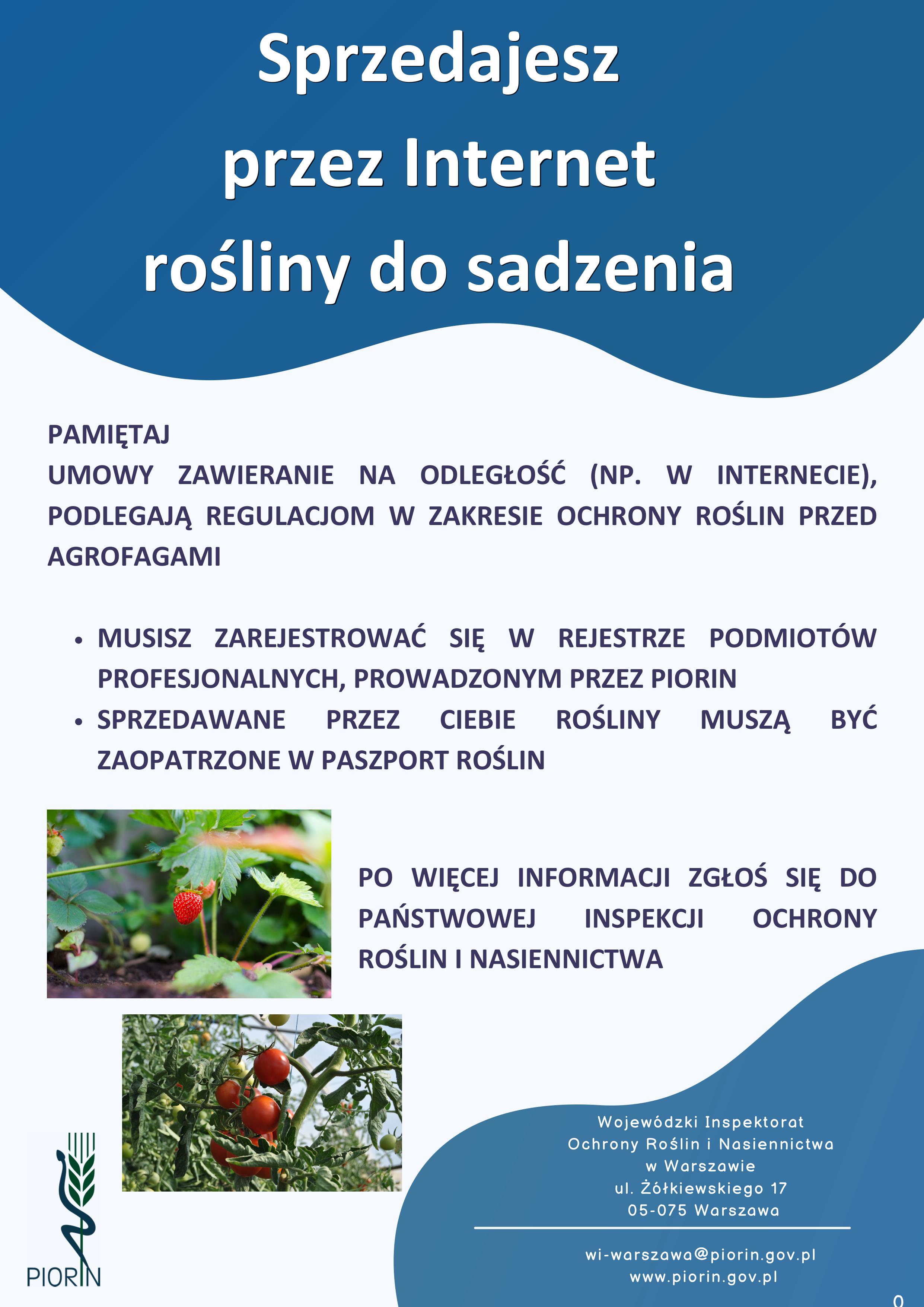 Sprzedaż roslin przez internet - kampania informacyjna