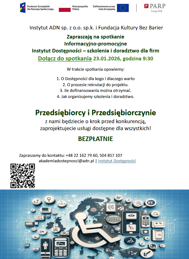 Spotkanie Informacyjno-promocyjne – szkolenia i doradztwo dla firm